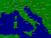 Italien Städte + Grenzen 1600x1200